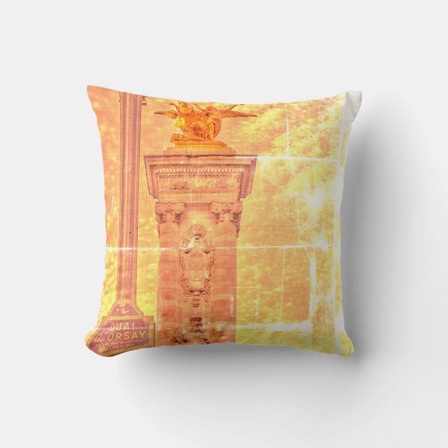 Coussin Quai d'Orsay Pont Alexandre III Paris (Recto)