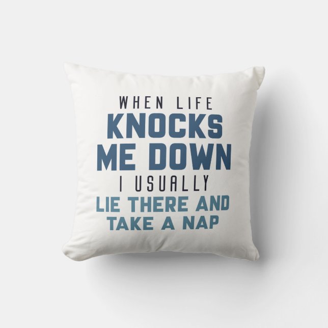 Coussin Quand La Vie Me Touche (Recto)