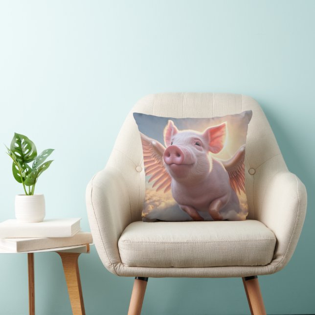 Coussin Quand les porcs volent (Chaise)