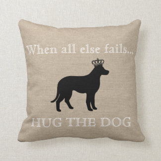 Coussin Quand tout le d'autre échoue l'étreinte la toile