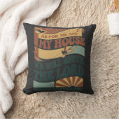 Coussin Quant à moi et ma maison" Bible Verse design (Couverture)