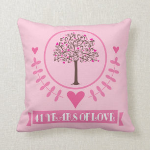 Coussin quarante-et-unième Carreau d'arbre d'amour