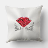 Coussin Quarantième présent personnalisé d'anniversaire de (Verso)