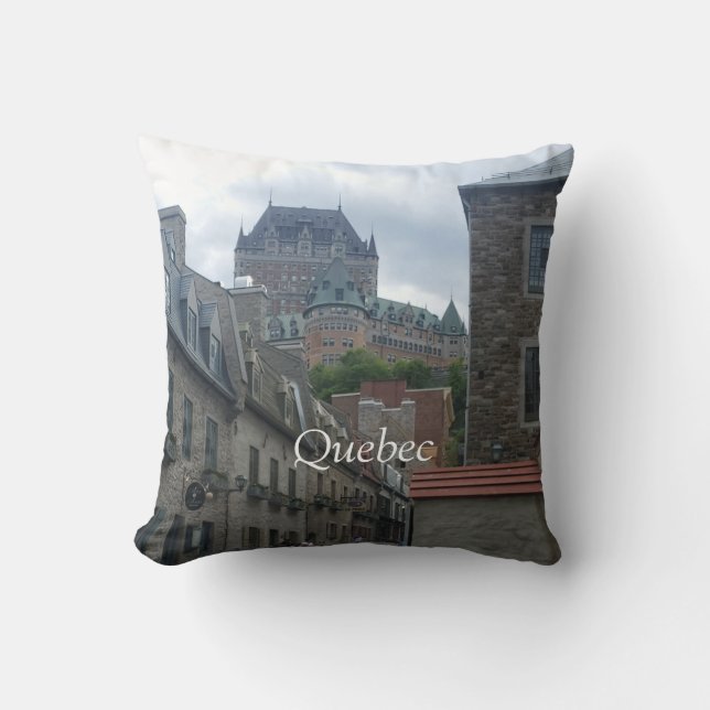 Coussin quartier historique de la ville de Québec (Recto)