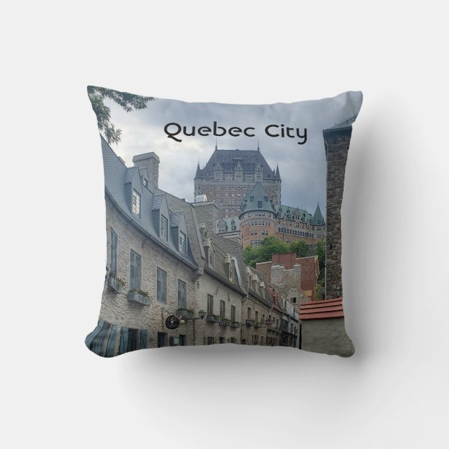 Coussin quartier historique de la ville de Québec (Recto)