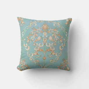 Coussin Quartz Rose métallique : Texture brillante