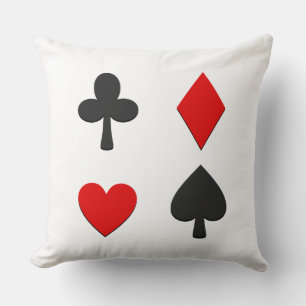 Coussin Quatre Couleurs de Cartes