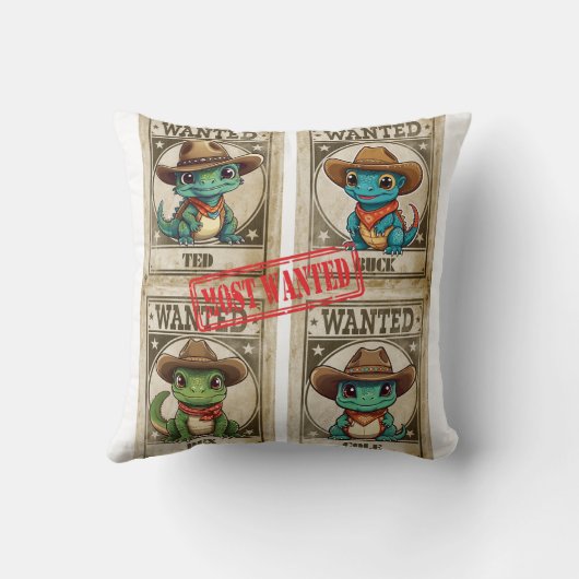 Coussin Quatre imprimés Recherchés Kawaii Iguana (Verso)