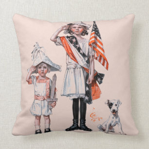 Coussin Quatre juillet