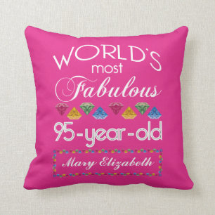 Coussin quatre-vingt-quinzième Anniversaire la plupart de