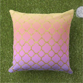 Coussin Quatrefoil Motif Rose Gold Pink Ombre 2020 (Herbe)