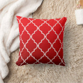 Coussin Quatrefoil Ombre géométrique | rouge (Couverture)