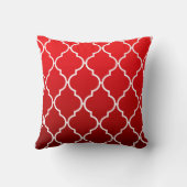 Coussin Quatrefoil Ombre géométrique | rouge (Verso)