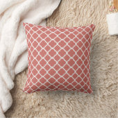 Coussin Quatrefoil Saumon foncé (Couverture)