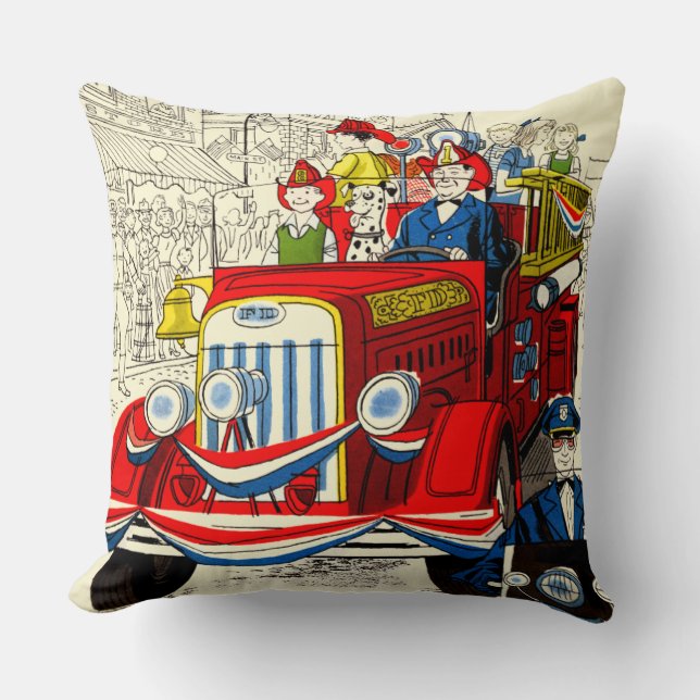 Coussin Quatrième de défilé de juillet (Recto)