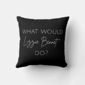 Coussin Que ferait Lizzie Bennet ? (Verso)