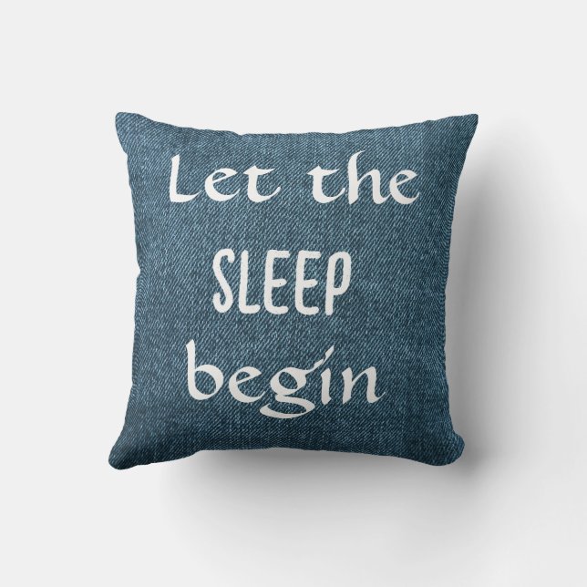 Coussin Que l'aventure (dormir) commence - Double face  (Verso)