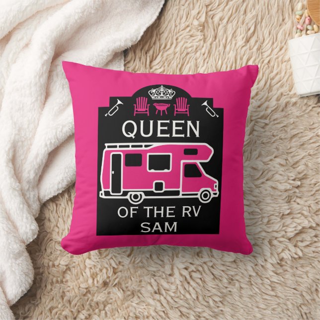 Coussin Queen Of The Camper RV (Couverture)