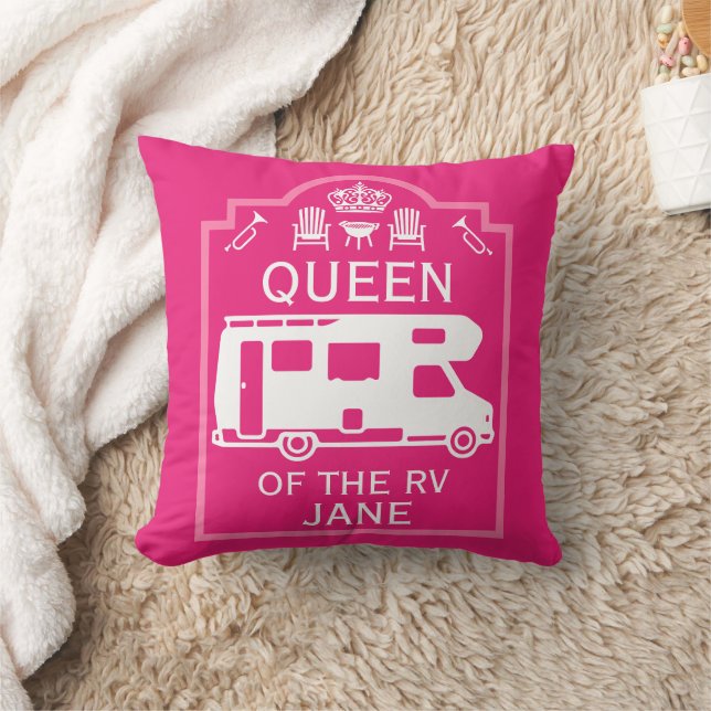 Coussin Queen Of The Camper RV (Couverture)