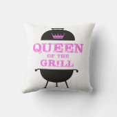 Coussin Queen Of The Grill, Couronne Rose (Verso)