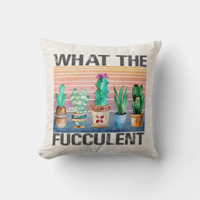 Coussin Quel Cactus Fucculent (Recto)