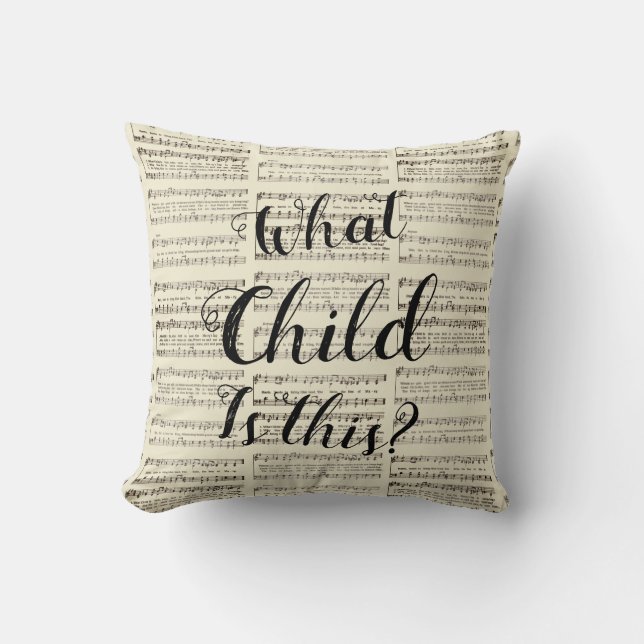 Coussin Quel enfant est-ce là (Recto)