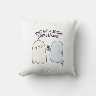 Coussin Quel fantôme autour revient autour du jeu de mots 