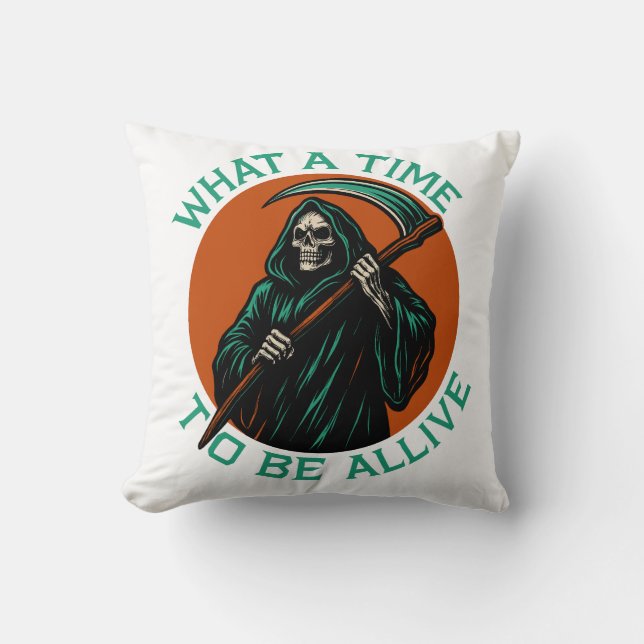 Coussin Quelle époque pour vivre (Recto)