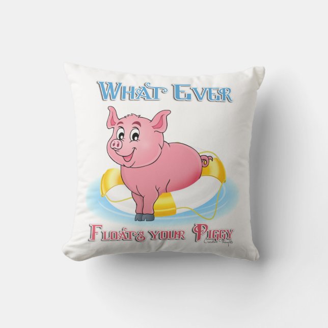 Coussin Quelle Que Soit La Flotte De Votre Piggy (Recto)