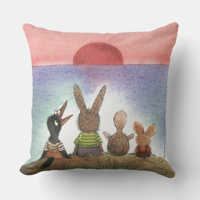 Coussin Quelque chose de rouge (Recto)