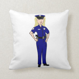 Coussin Quelques femmes nettoient l'humour de policier de