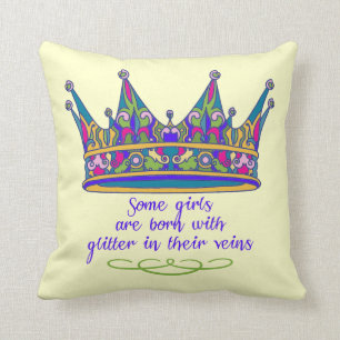 Coussin Quelques filles sont nées avec des parties