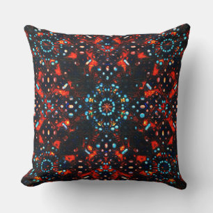 Coussin Quelques pierres en cuir brûlé, voilà à quoi ça re