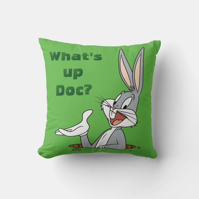 Coussin QU'EST-CE QU'IL Y A DOC?™ BUGS BUNNY™ Trou de lapi (Recto)