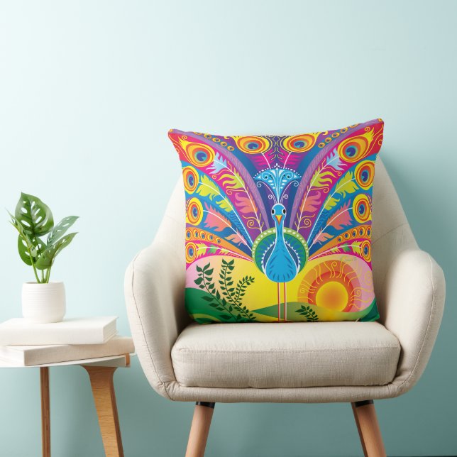 Coussin Queue de paon (Chaise)