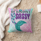 Coussin Queue de sirène rose violet vert Splashy Sassy Fém (Couverture)