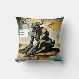 Coussin Qui a laissé tomber la colle forte