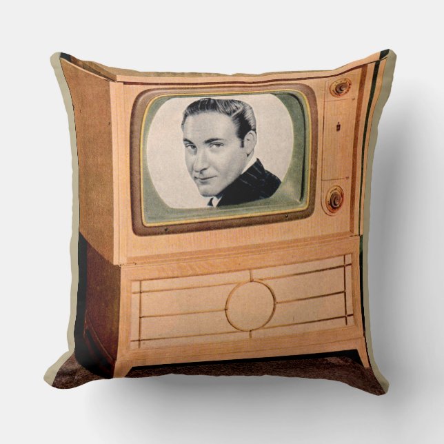 Coussin Qui est à la télé ? (Recto)