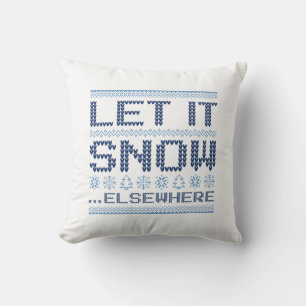 Coussin Qu'Il Neige... Ailleurs.