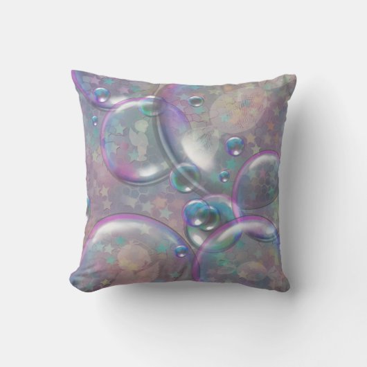Coussin Qu'y a-t-il dans les bulles (Recto)