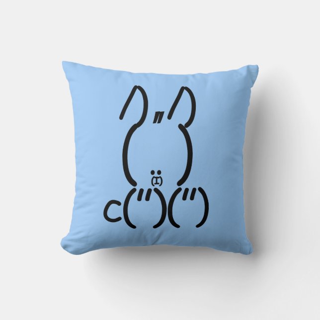 Coussin Rabbit ASCII (Recto)