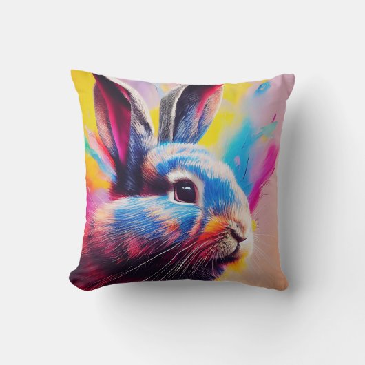 Coussin Rabbit Bunny Animal Discovery Aventure Nature (Recto)