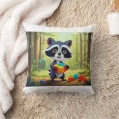 Coussin Raccoon Rubik’s Forest Puzzle (Couverture)