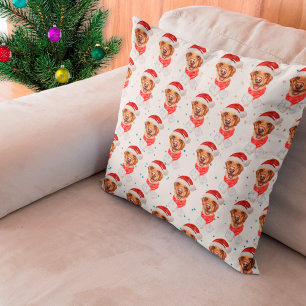 Coussin Race de chien Labrador Noël