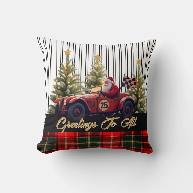 Coussin Racing Santa Claus (Recto)