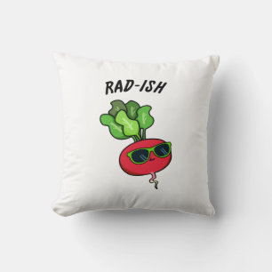Coussin Rad-ish Funny Vegetable Radish Pun