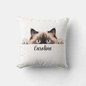 Coussin Ragdoll Peeking Chats Sublimation Bundle Graphique (Recto)