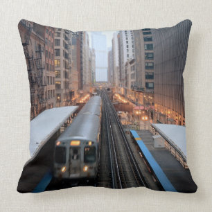 Coussin Rail élevé Chicago du centre au-dessus de Wabash
