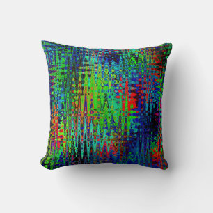 Coussin Rainbow Chevron Abstrait