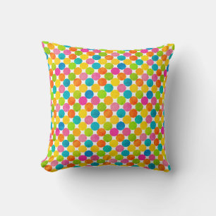 Coussin Rainbow Dot Motif moderne